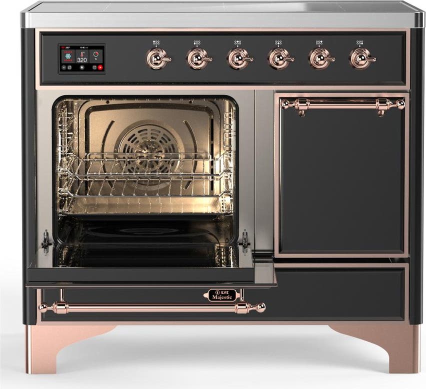 Ilve UMDIB40QNR3MGP Matte Graphite With Copper Trim