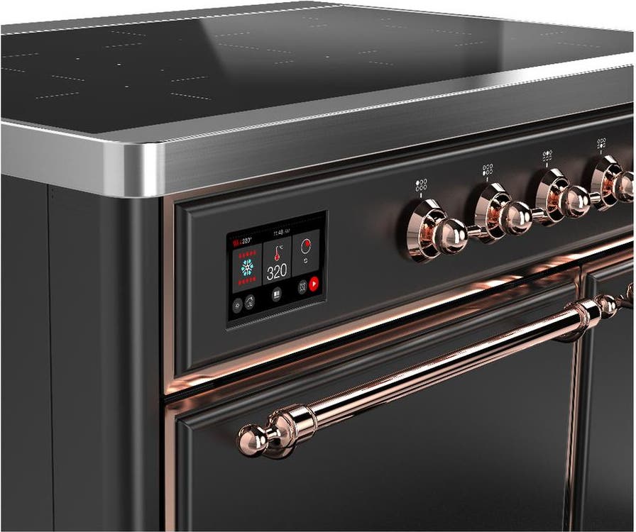 Ilve UMDIB40QNR3MGP Matte Graphite With Copper Trim
