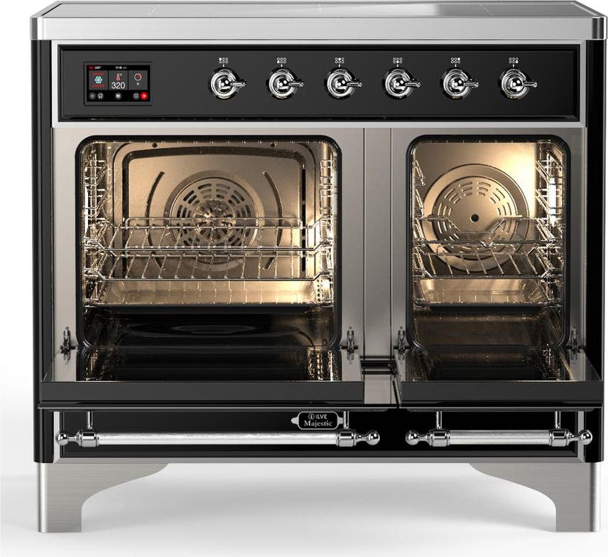 Ilve UMDIB40QNR3MGC Matte Graphite With Chrome Trim
