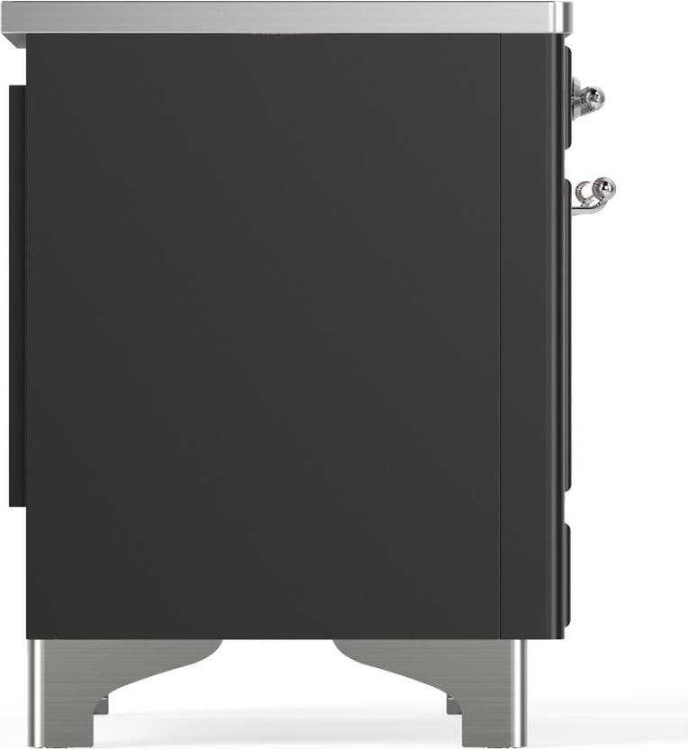 Ilve UMDIB40QNR3MGC Matte Graphite With Chrome Trim