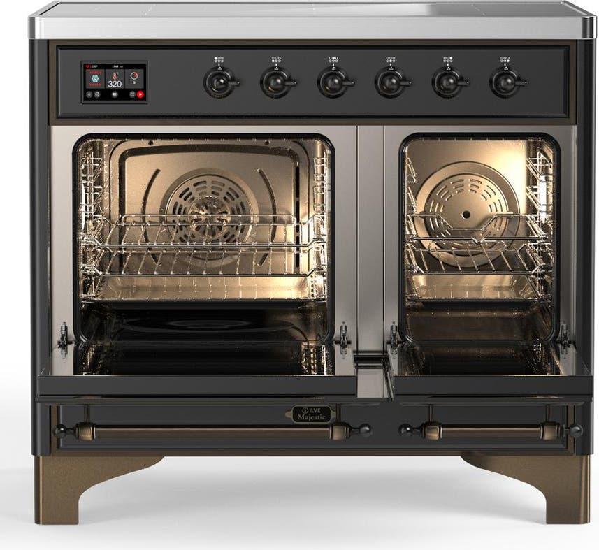 Ilve UMDIB40QNR3MGB Matte Graphite With Burnished Trim