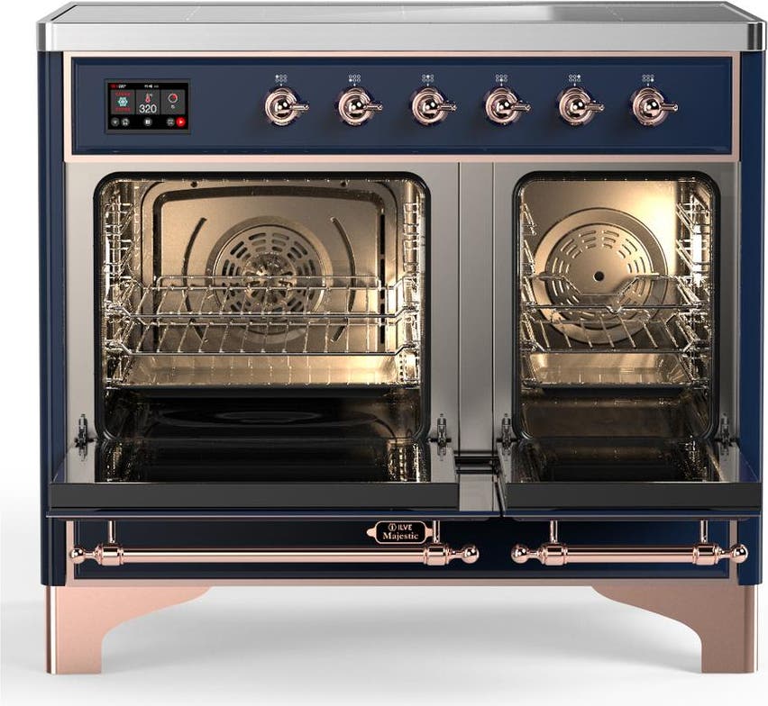 Ilve UMDIB40QNR3MBP Midnight Blue With Copper Trim