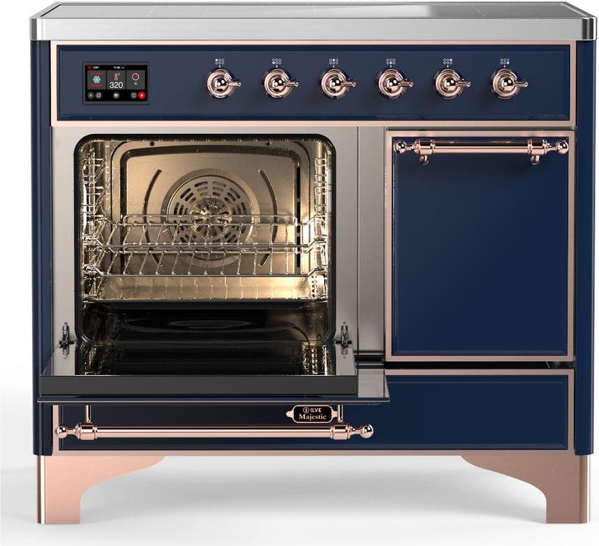 Ilve UMDIB40QNR3MBP Midnight Blue With Copper Trim