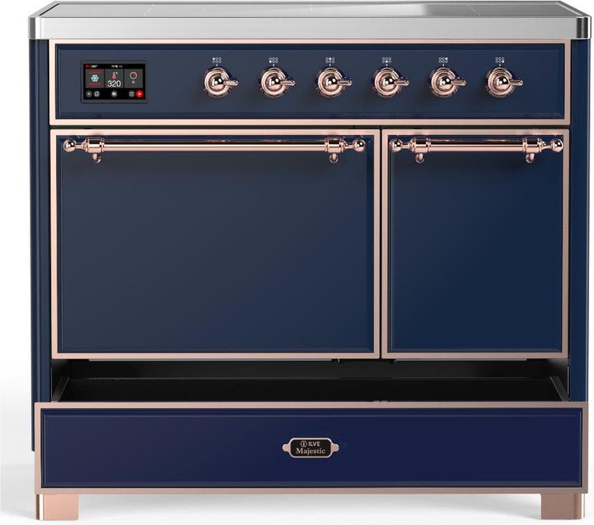 Ilve UMDIB40QNR3MBP Midnight Blue With Copper Trim