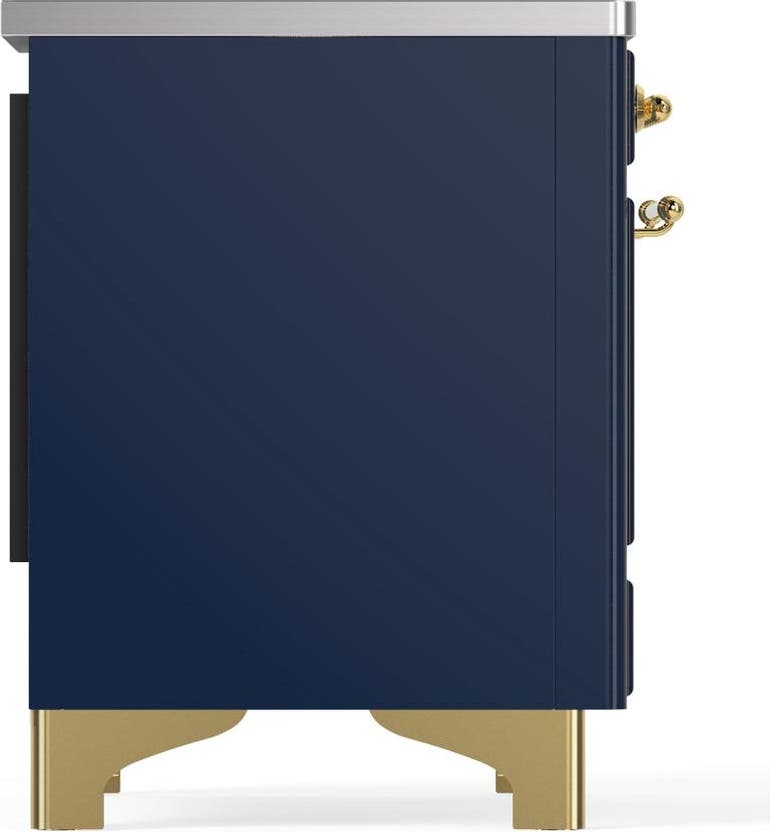Ilve UMDIB40QNR3MBG Midnight Blue With Brass Trim