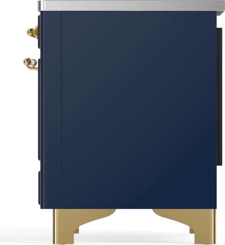 Ilve UMDIB40QNR3MBG Midnight Blue With Brass Trim