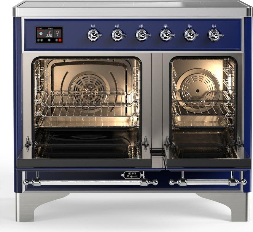 Ilve UMDIB40QNR3MBC Midnight Blue With Chrome Trim
