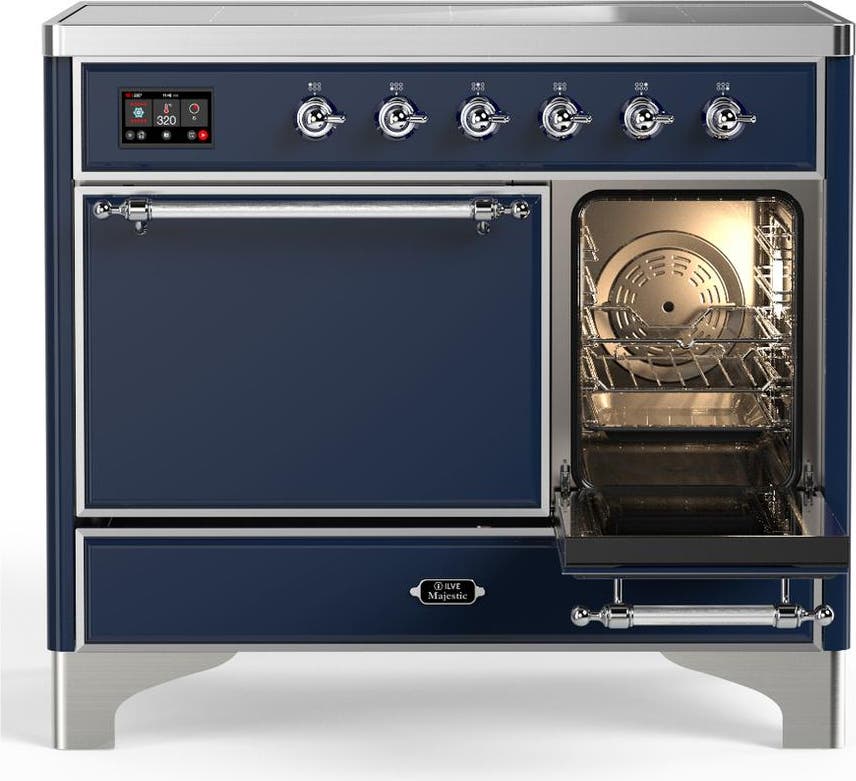 Ilve UMDIB40QNR3MBC Midnight Blue With Chrome Trim