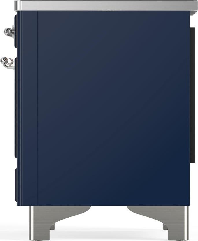 Ilve UMDIB40QNR3MBC Midnight Blue With Chrome Trim