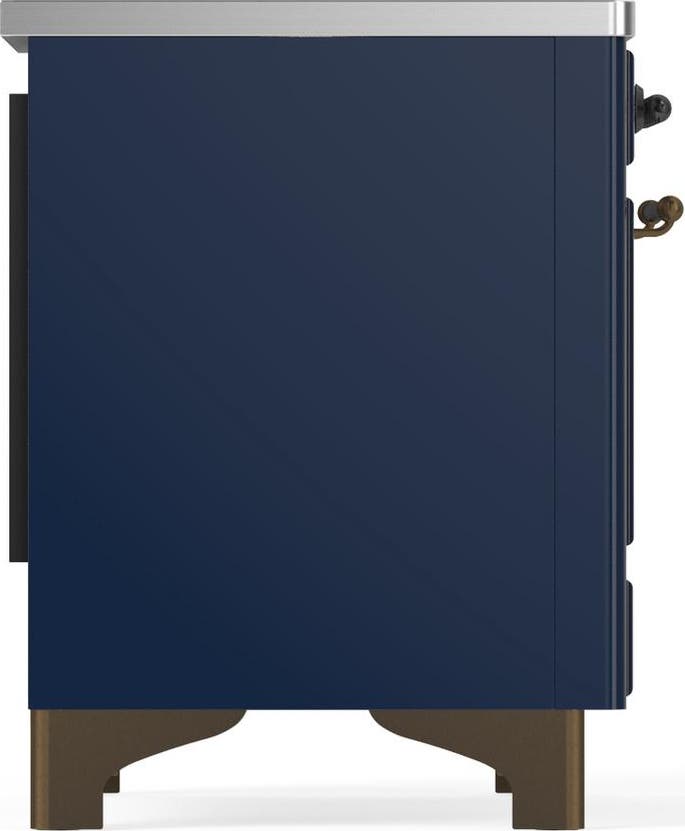 Ilve UMDIB40QNR3MBB Midnight Blue With Burnished Trim