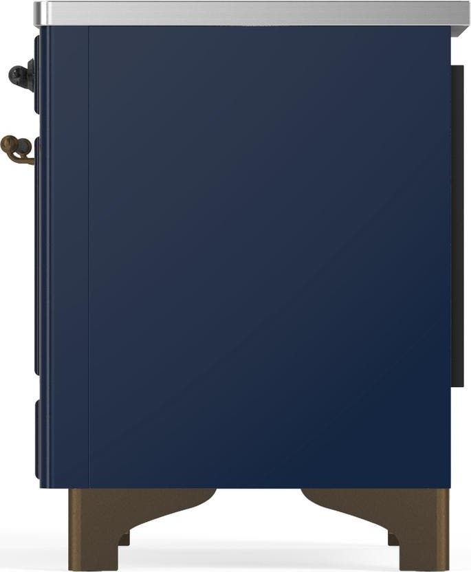 Ilve UMDIB40QNR3MBB Midnight Blue With Burnished Trim