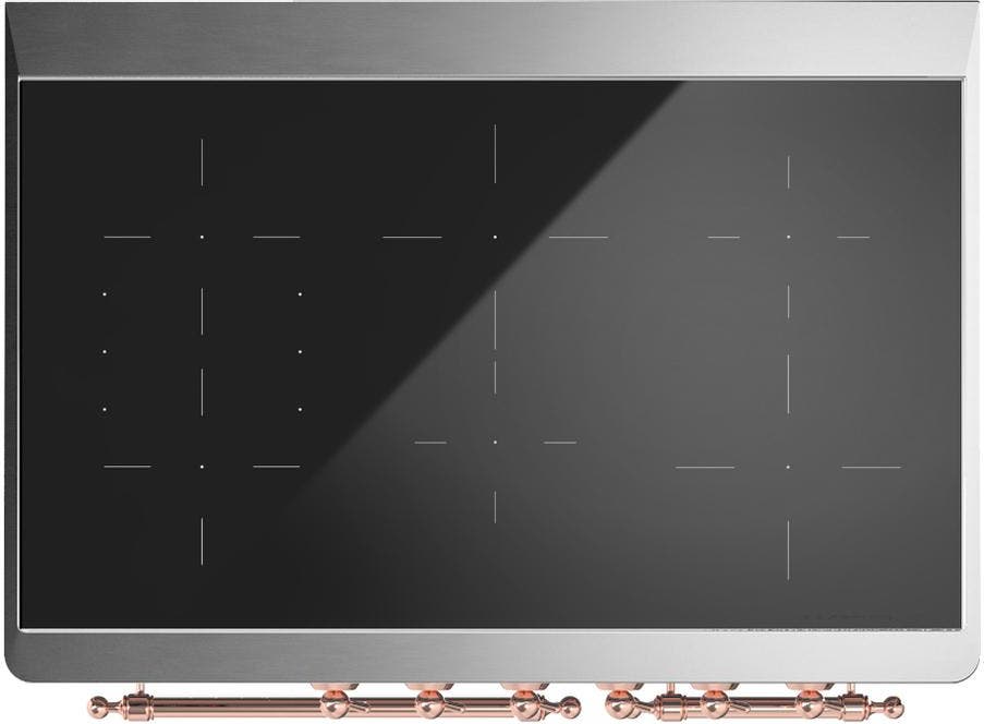 Ilve UMDIB40QNR3EGP Emerald Green With Copper Trim