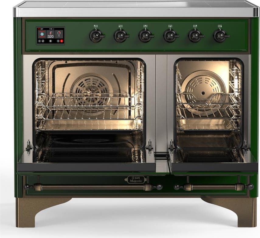 Ilve UMDIB40QNR3EGB Emerald Green With Burnished Trim