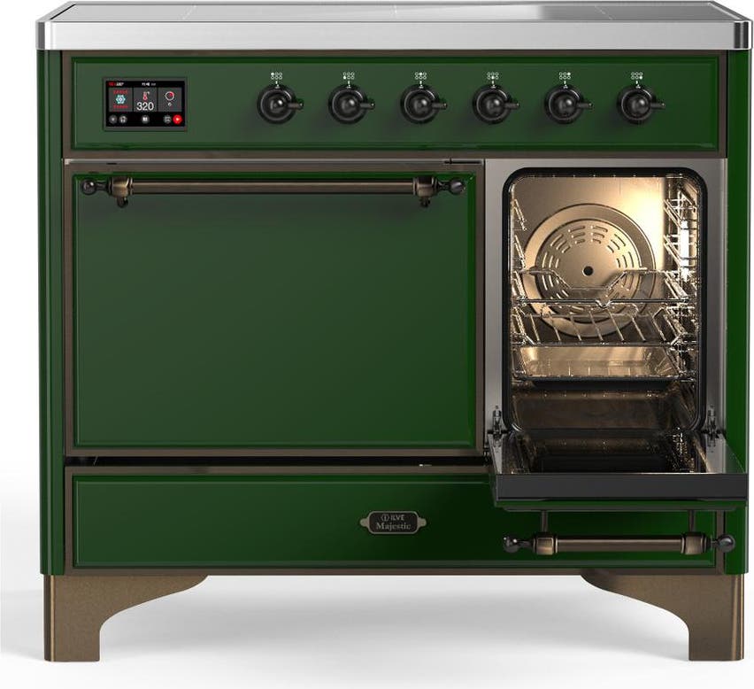 Ilve UMDIB40QNR3EGB Emerald Green With Burnished Trim
