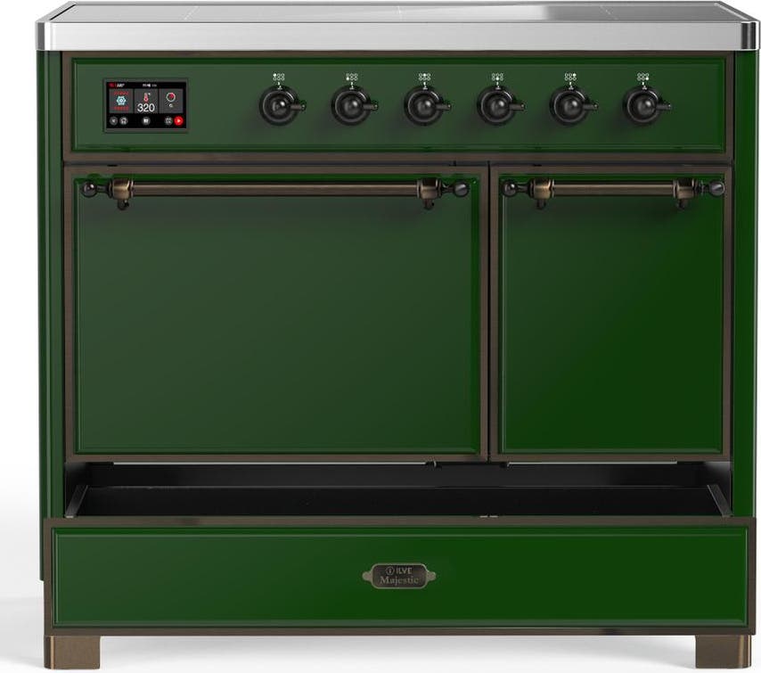 Ilve UMDIB40QNR3EGB Emerald Green With Burnished Trim
