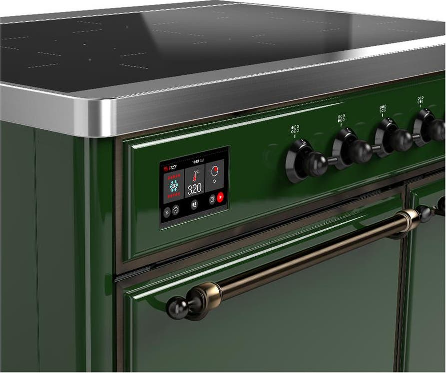 Ilve UMDIB40QNR3EGB Emerald Green With Burnished Trim