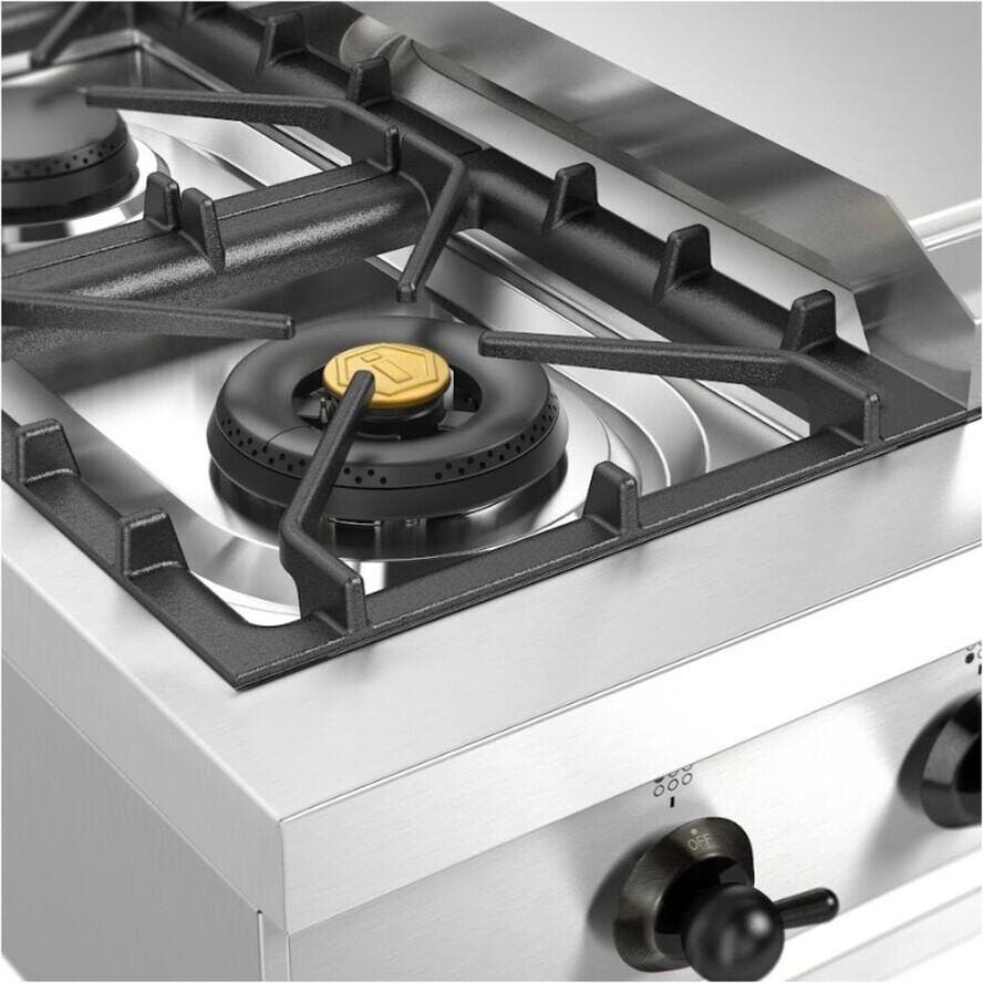 Ilve UHCP36FNSSB Stainless Steel With Burnished Trim, Natural Gas