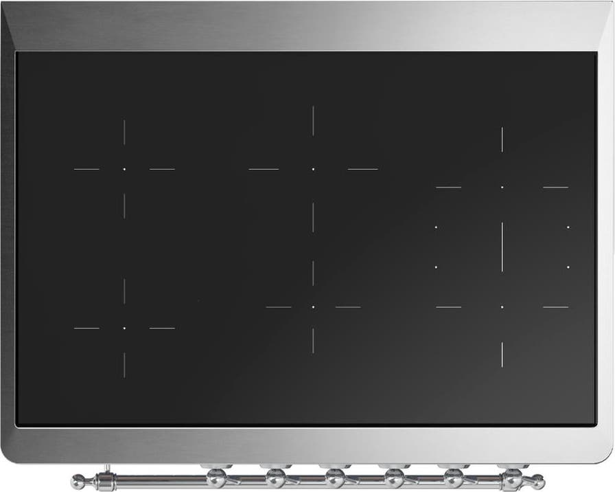 Ilve UMIB36QNR3MGC Matte Graphite With Chrome Trim
