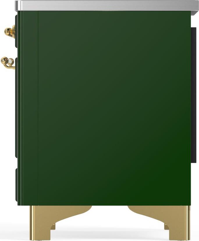 Ilve UMDIB40QNR3EGG Emerald Green With Brass Trim