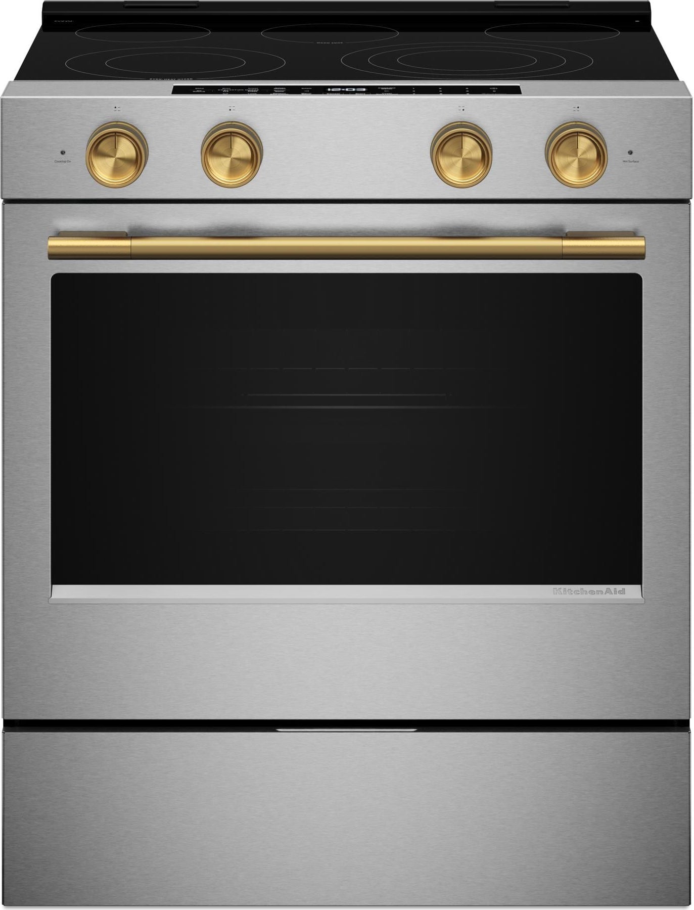 ksです。 KitchenAid KSES530SPS 5.3 Cu. Ft. Smart Slide-in Electric Range