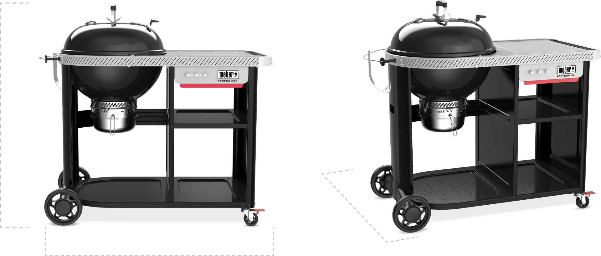 Weber 1501825 22 Inch Freestanding Premium Performer Charcoal