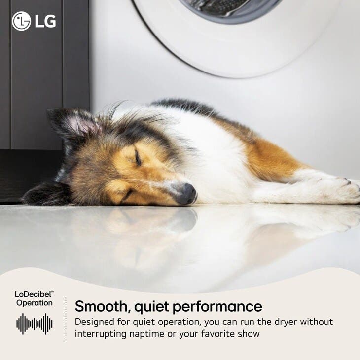 LG DLE3420W White