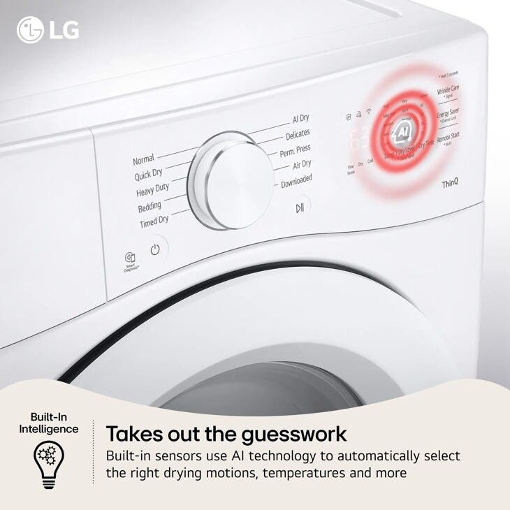 LG DLE3420W White
