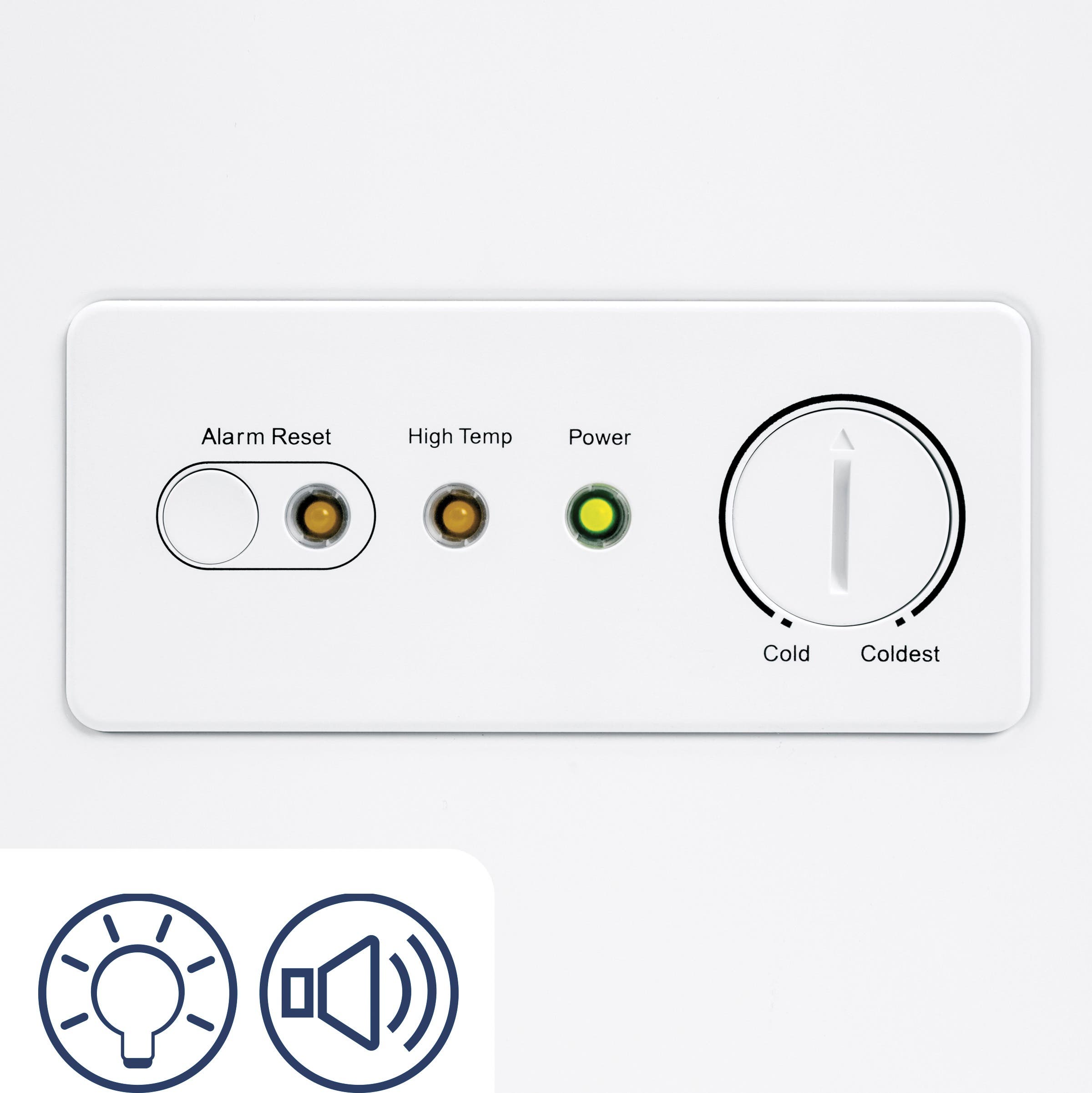 GE FCM16DLWW 15.7 Cu. Ft. Capacity, 65 Inch