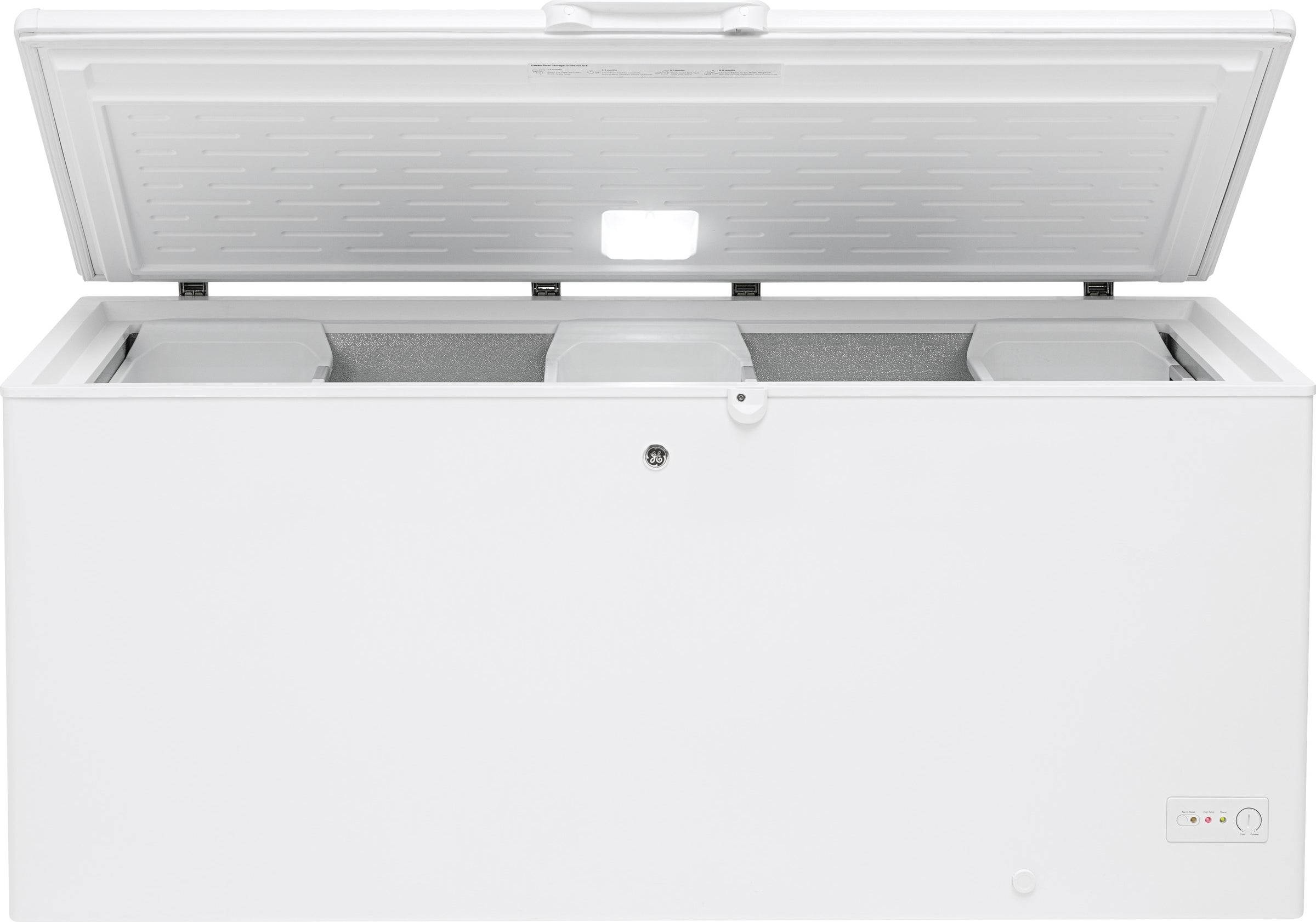 GE FCM22DLWW Chest Freezer , Audible Temperature Alarm, LED