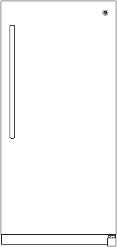 GE FUF21SMRWW White, 21.3 cu. ft. Capacity