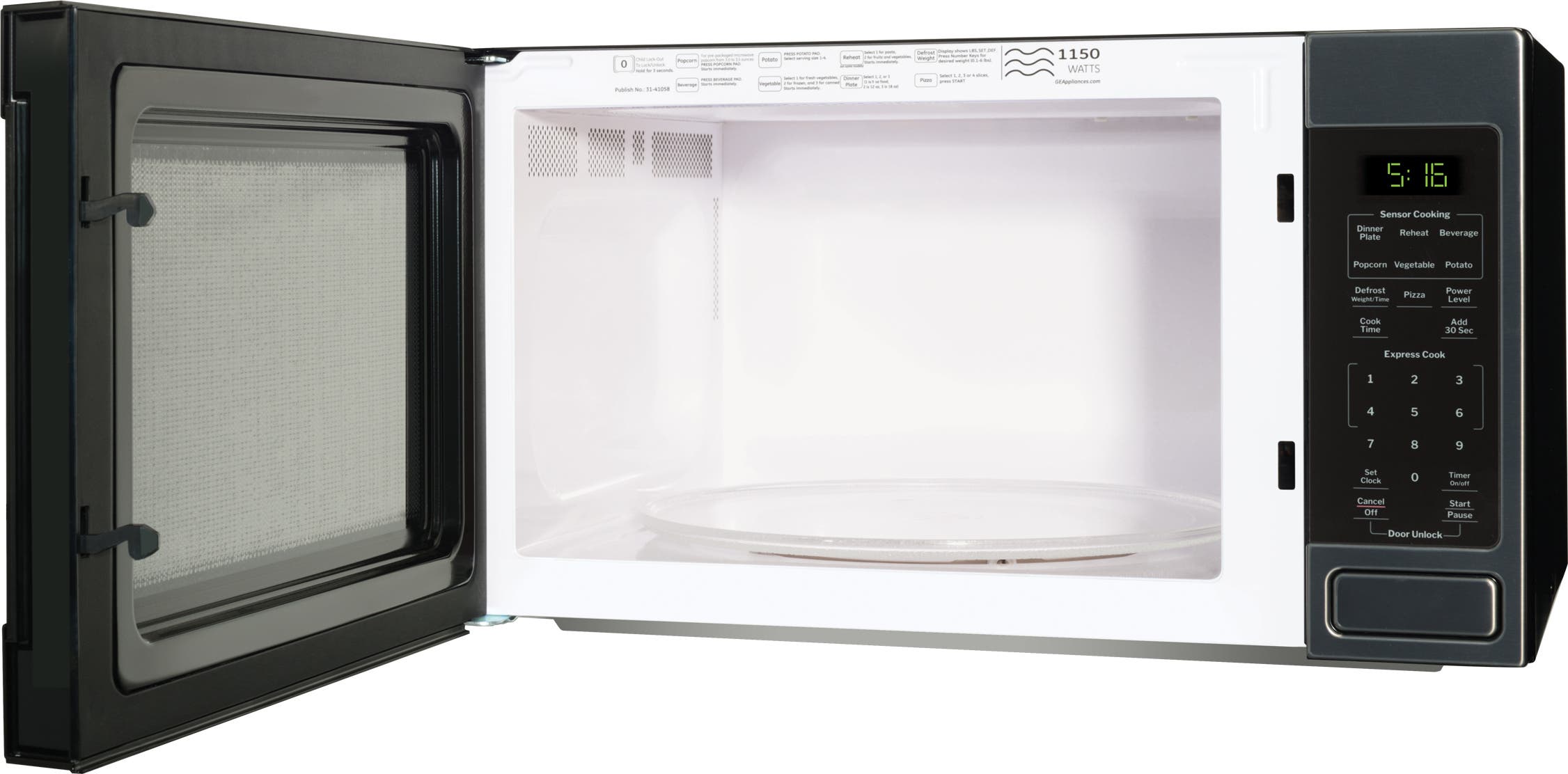GE GCST16S1WTS Black Stainless