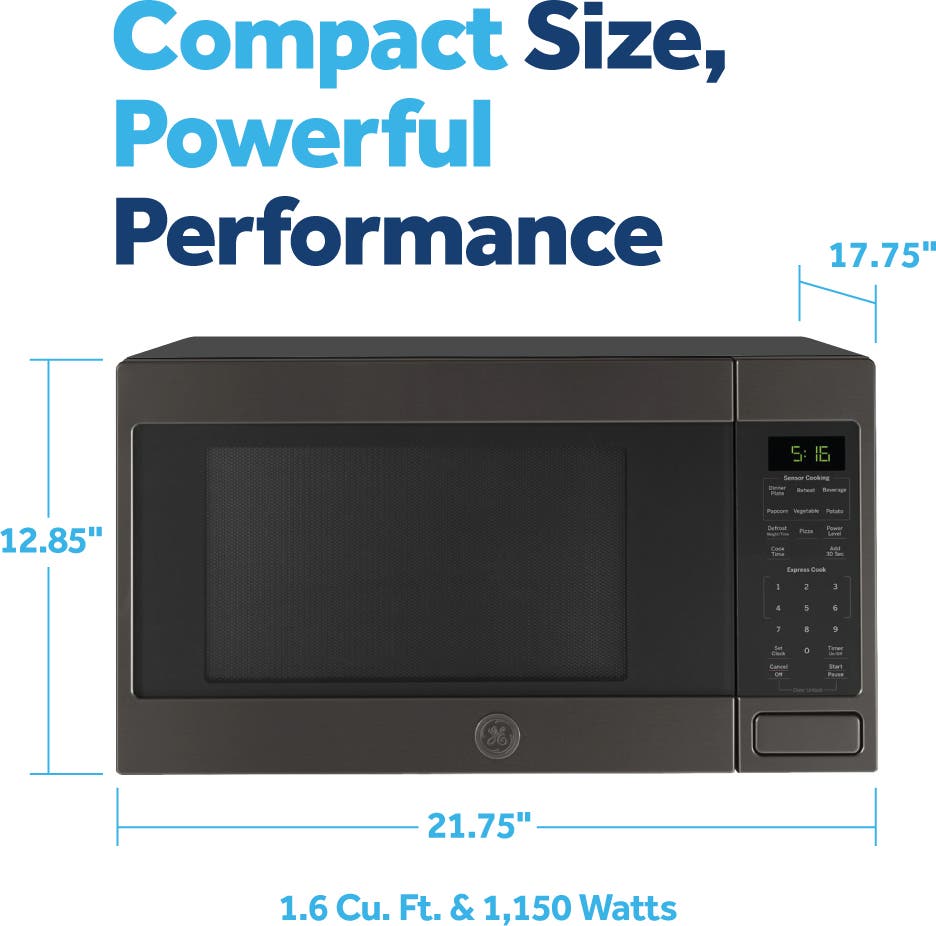GE GCST16S1WTS Black Stainless