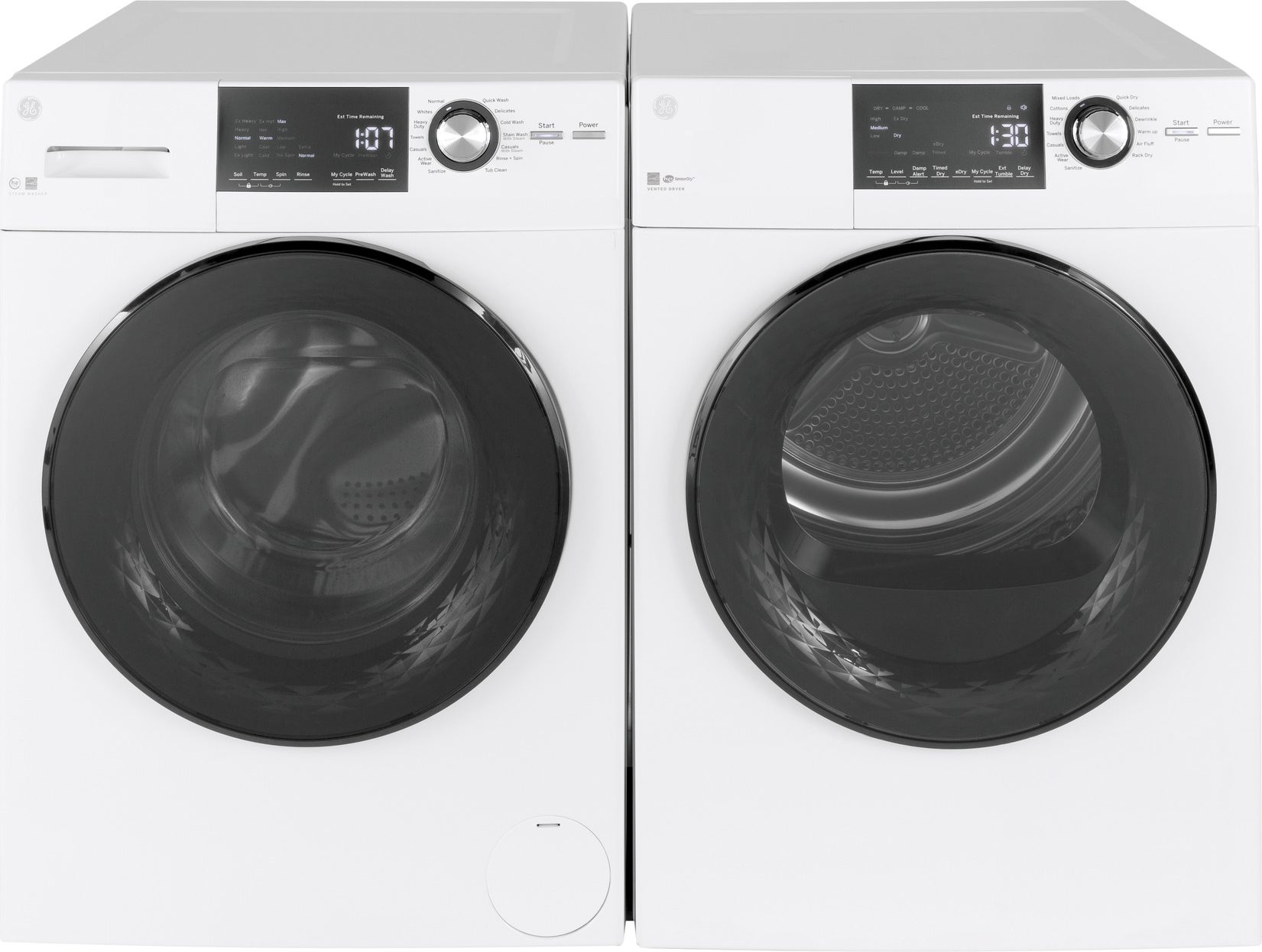 GE Electric Dryer with Wi-Fi Connectivity