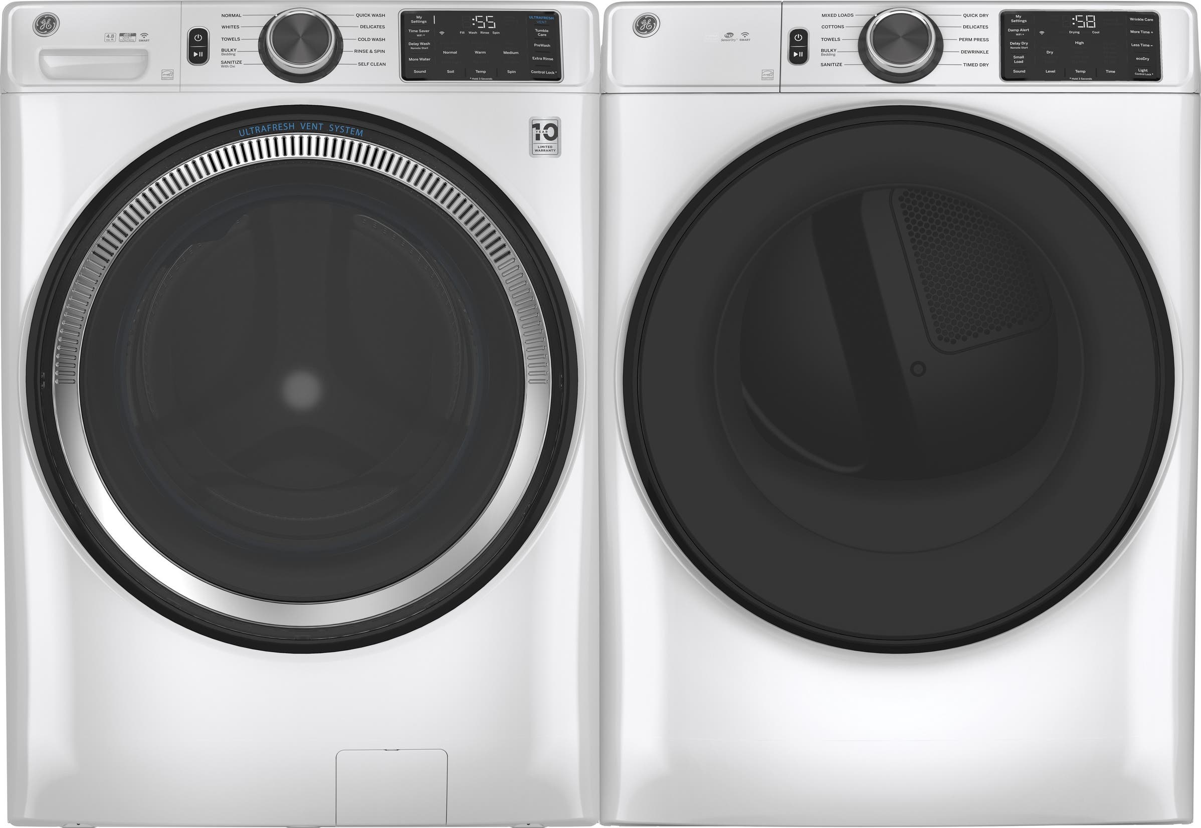 GE GFD55ESSNWW White
