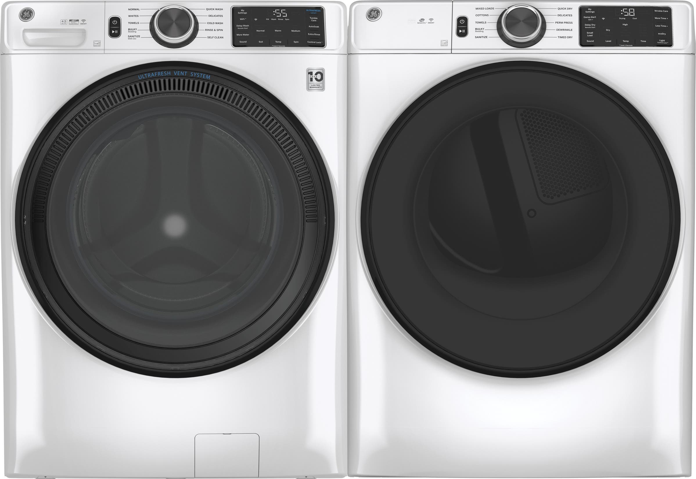 GE GFD55ESSNWW White