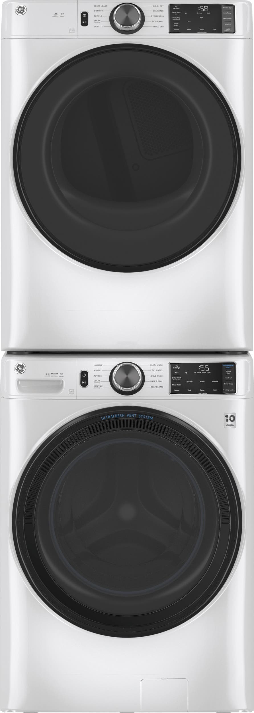 GE GFD55ESSNWW White