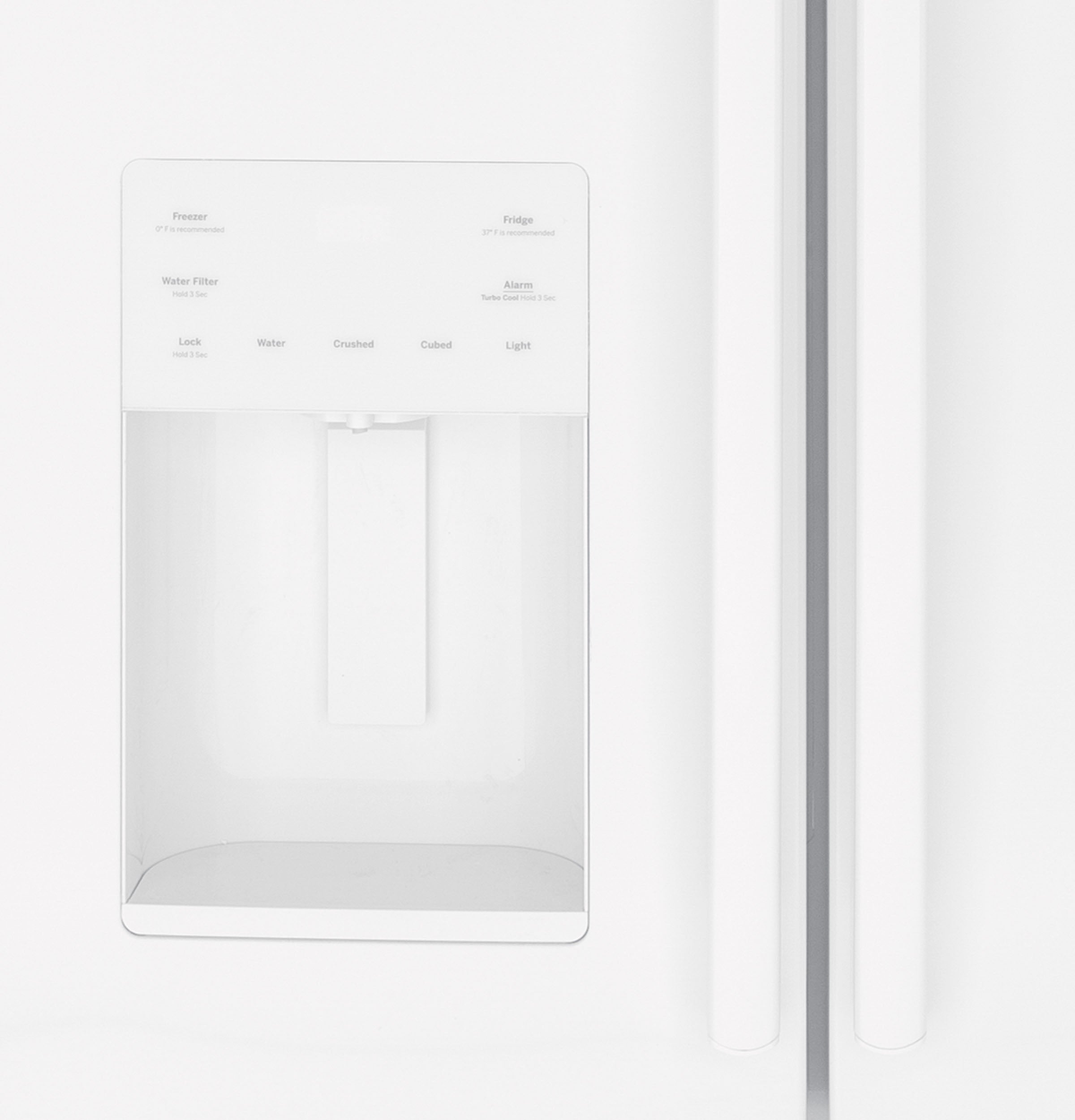 GE GFE26JGMWW 36 Inch French Door Refrigerator White | Plesser's