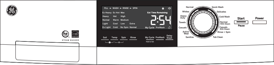 GE GFW148SSMWW White