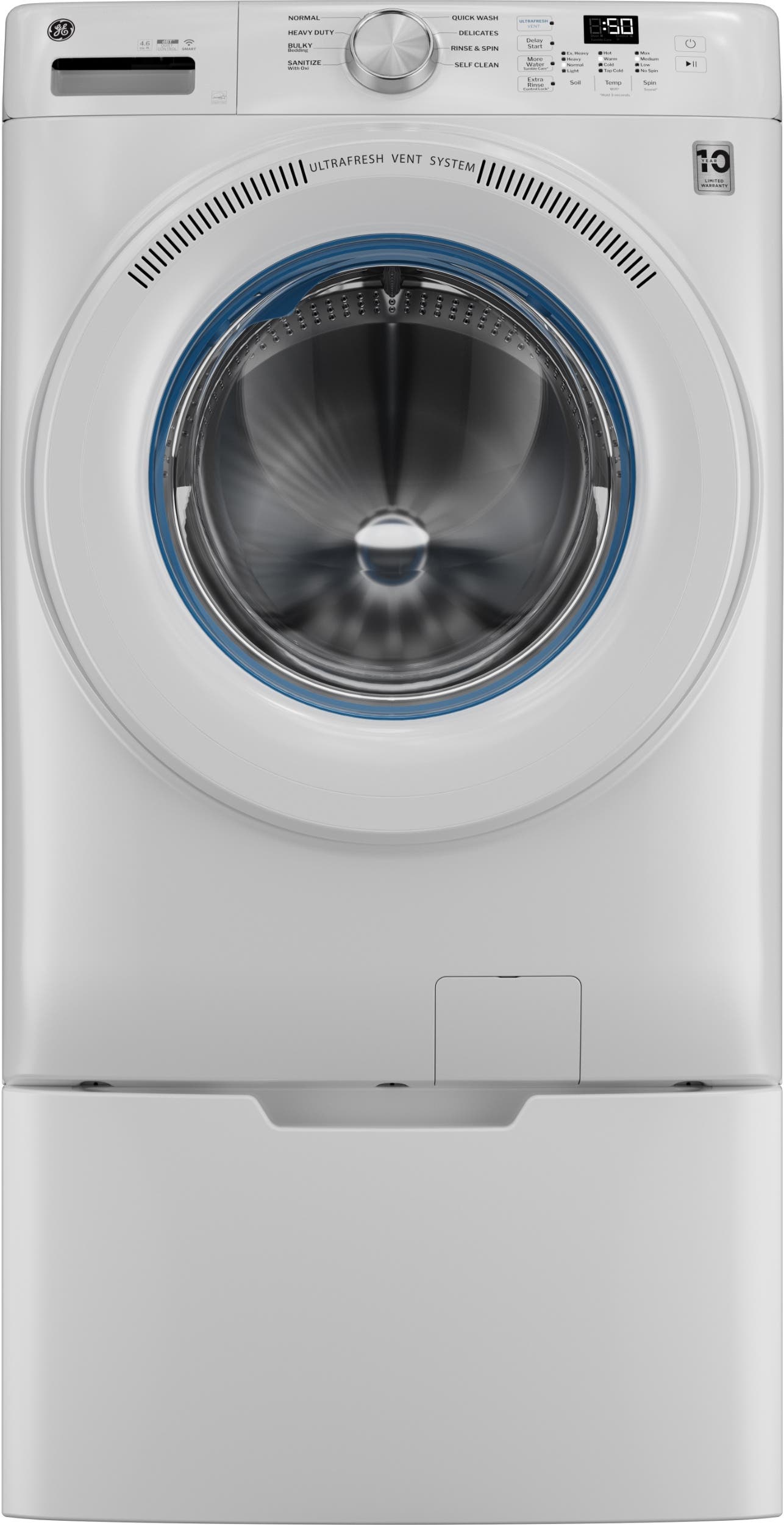 GE GFW350SSYWW White