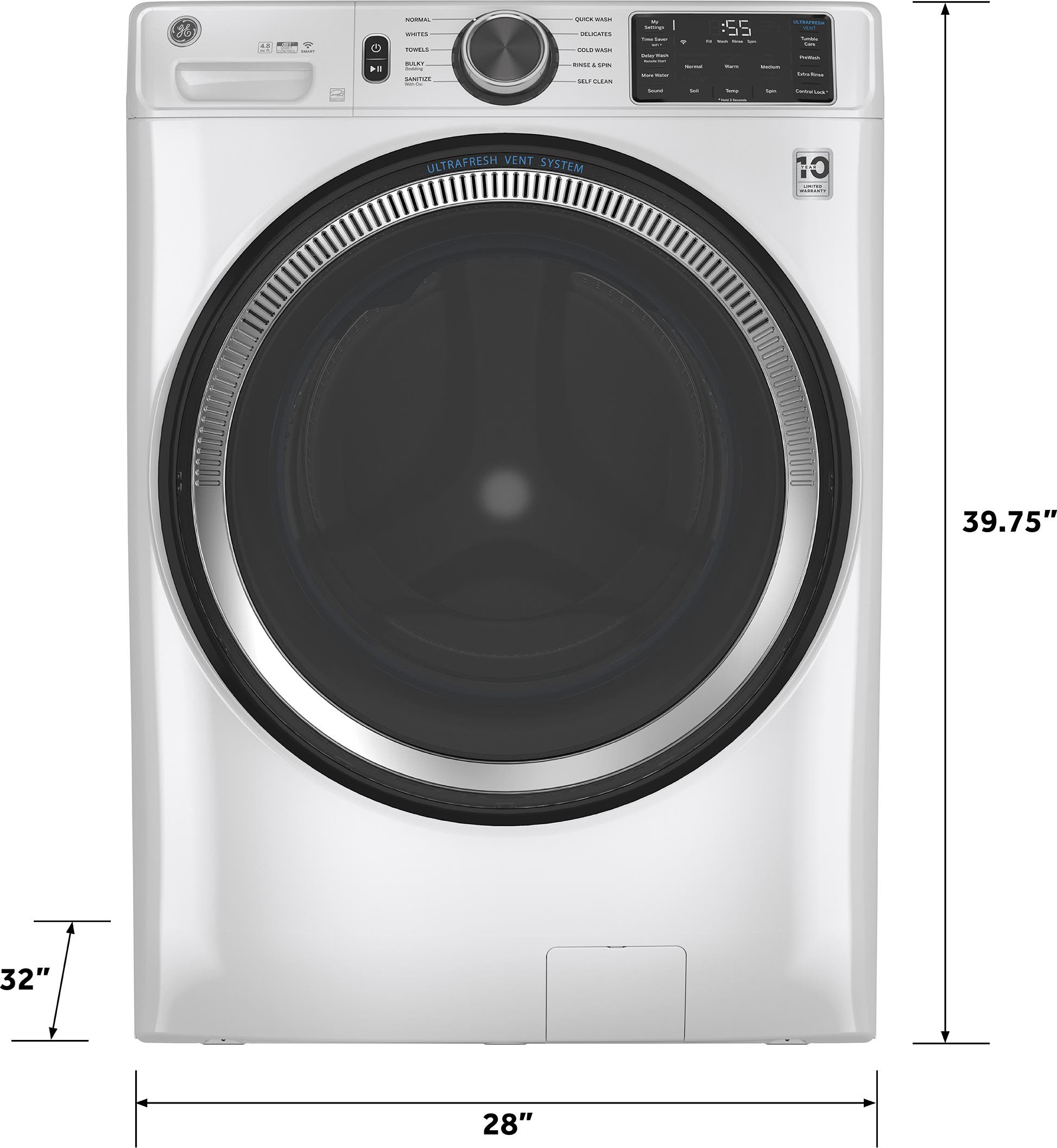 GE GFW550SSNWW White