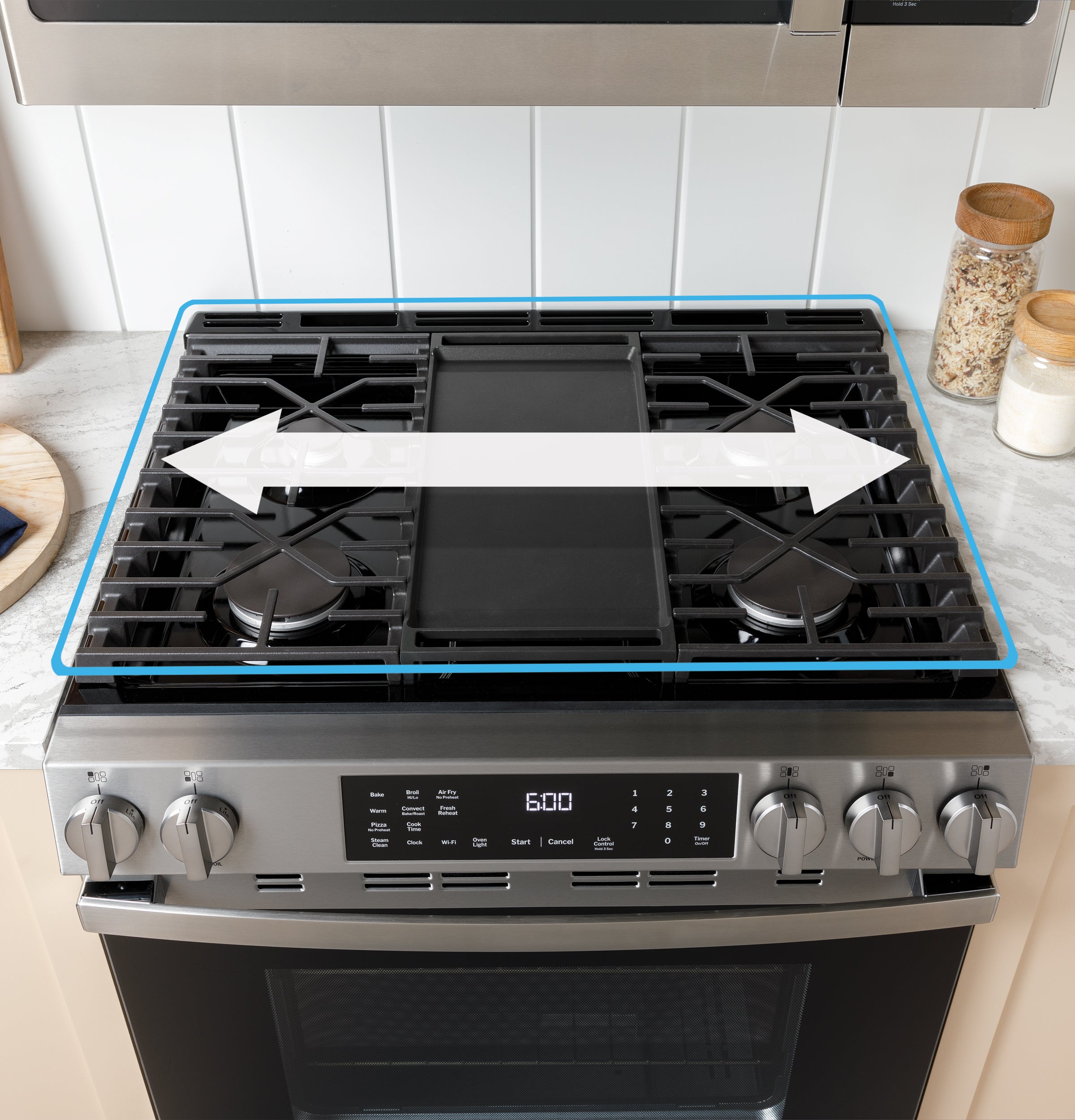 GE GGS500PVSS 30 Inch Slide-In Gas Range Stainless Steel