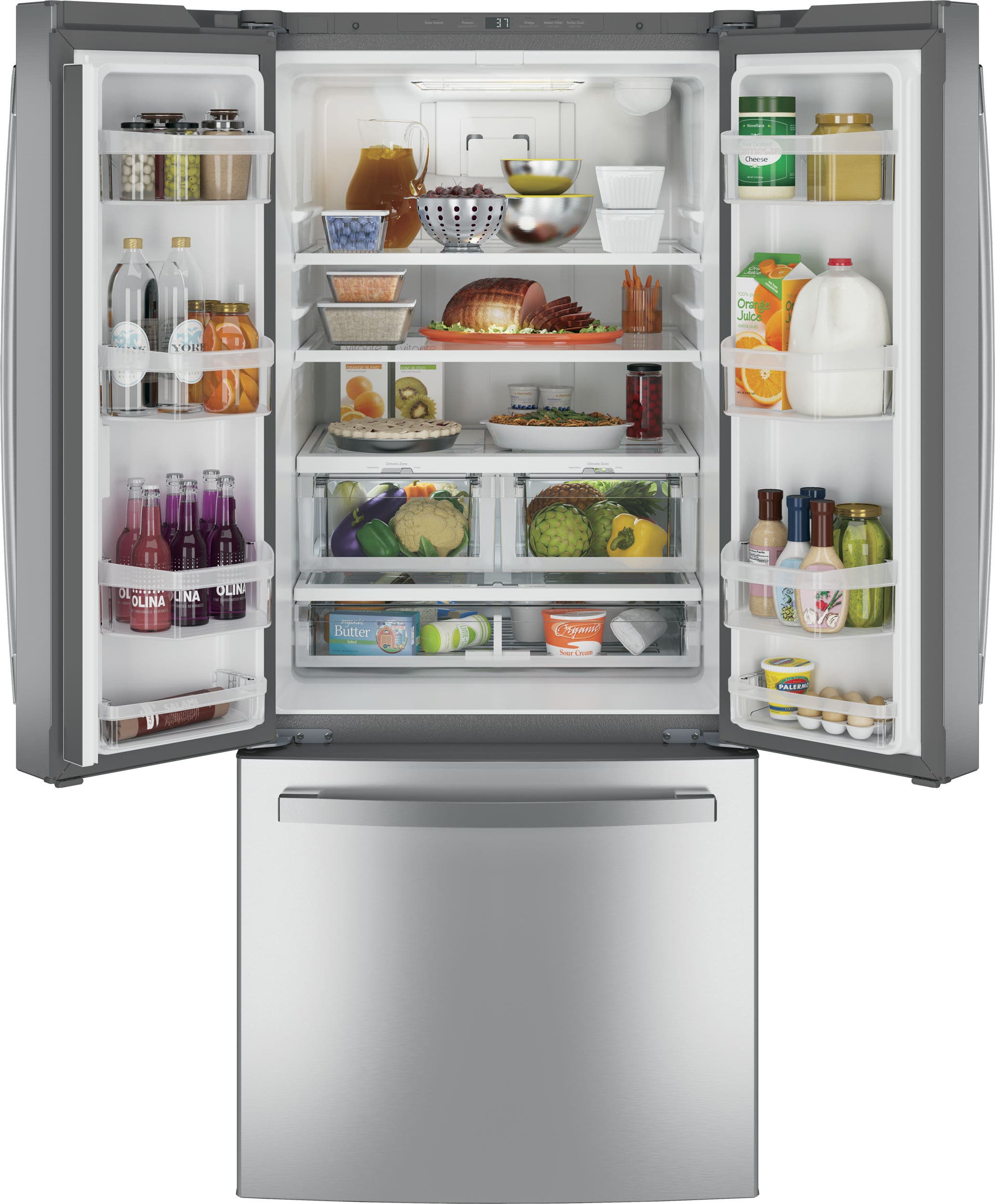 GE GNE21FYKFS Fingerprint Resistant Stainless Steel