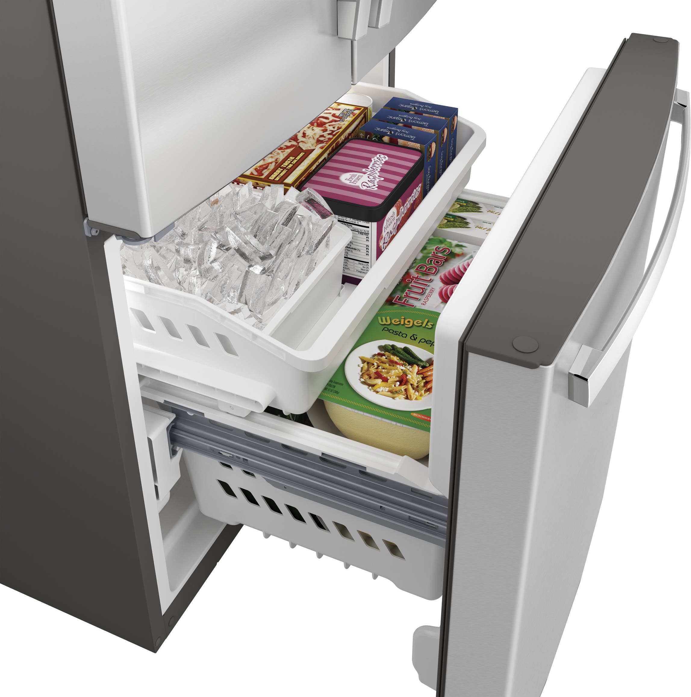 GE GNE25JYKFS Fingerprint Resistant Stainless Steel