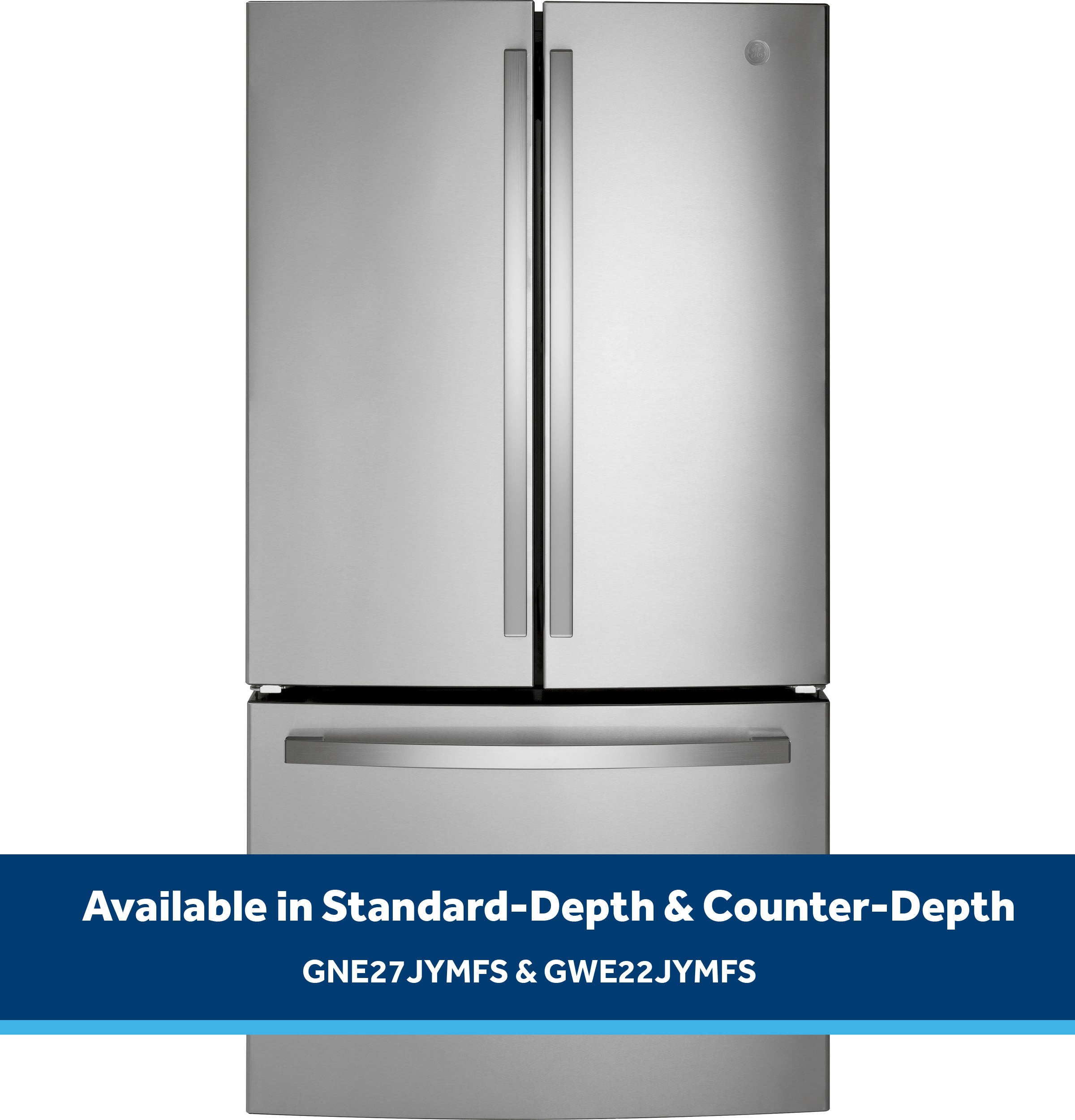 GE GNE27JYMFS 36 Inch French Door Refrigerator Fingerprint