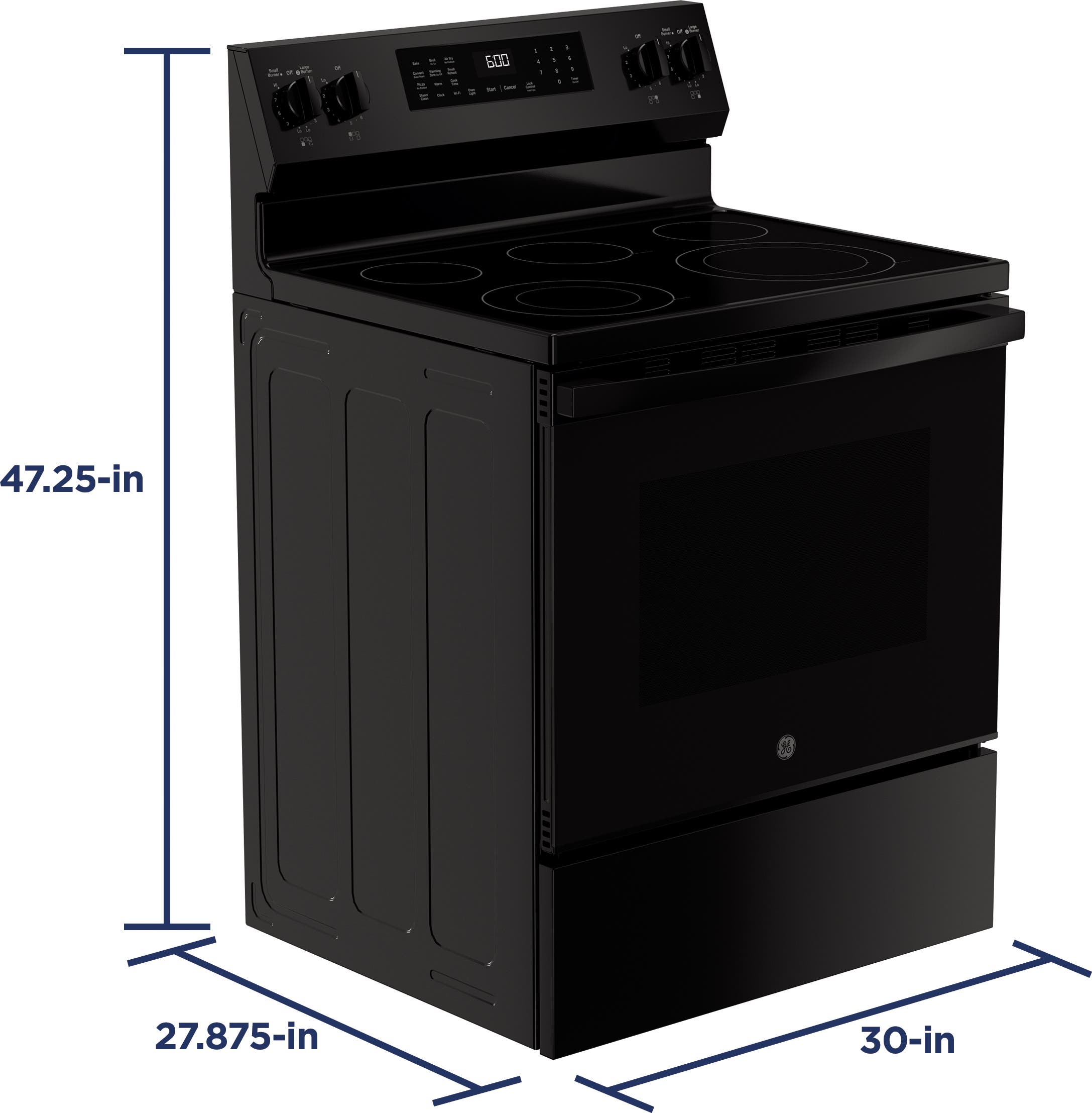 GE GRF600AVBB Black