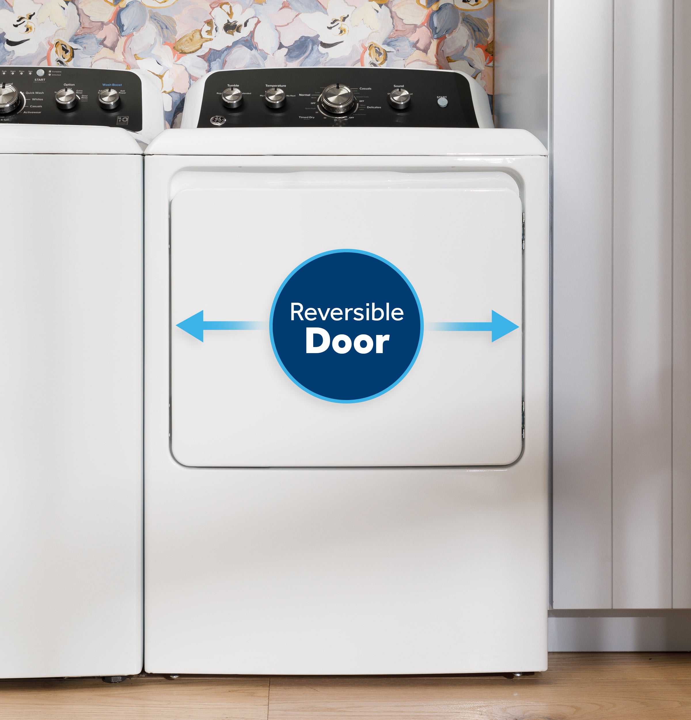 GE GTD38EASWWS 27 Inch Top Load Electric Dryer White | Plesser's