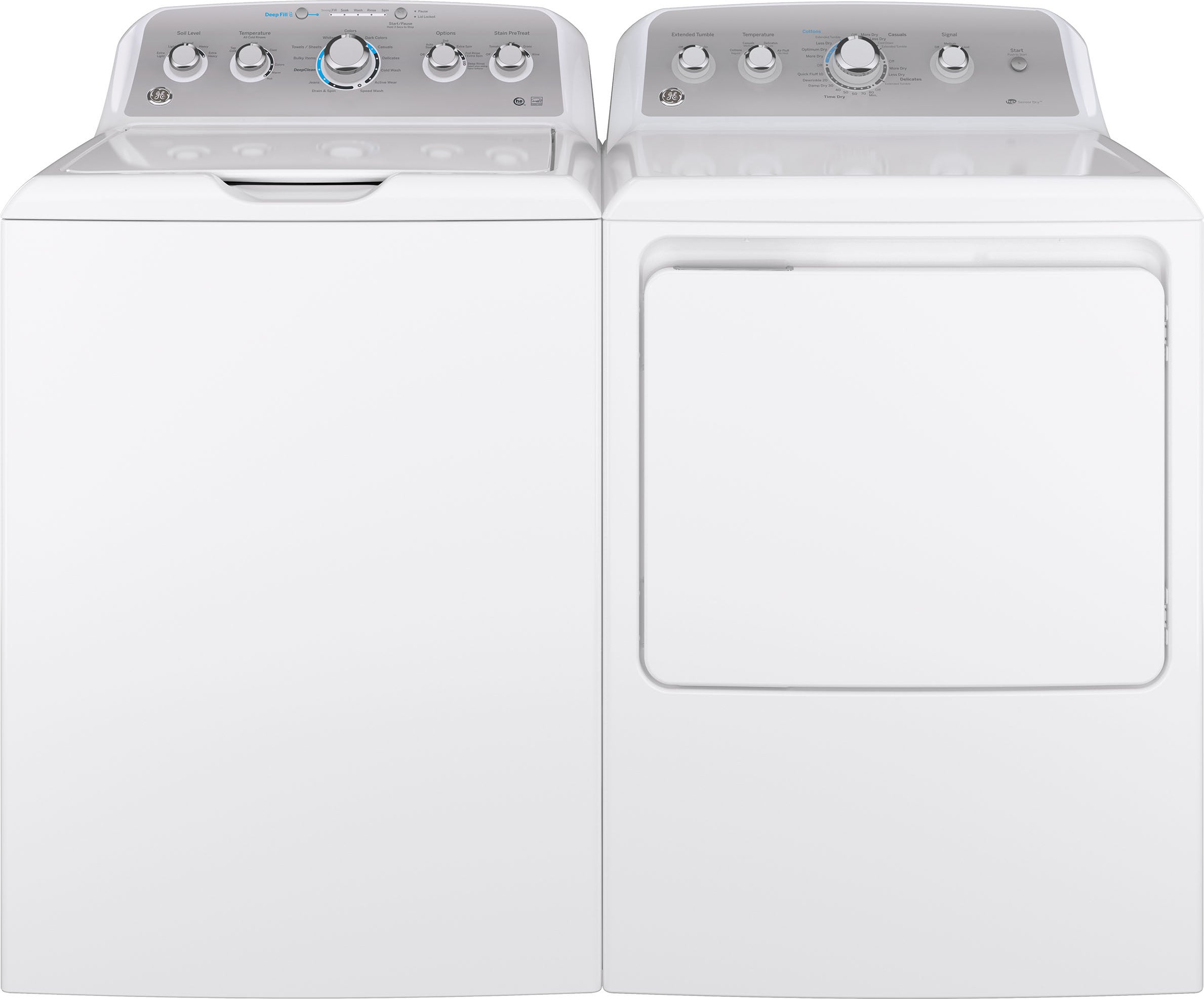 GE GTD45GASJWS 27 Inch Gas Dryer White | Plesser's Appliances