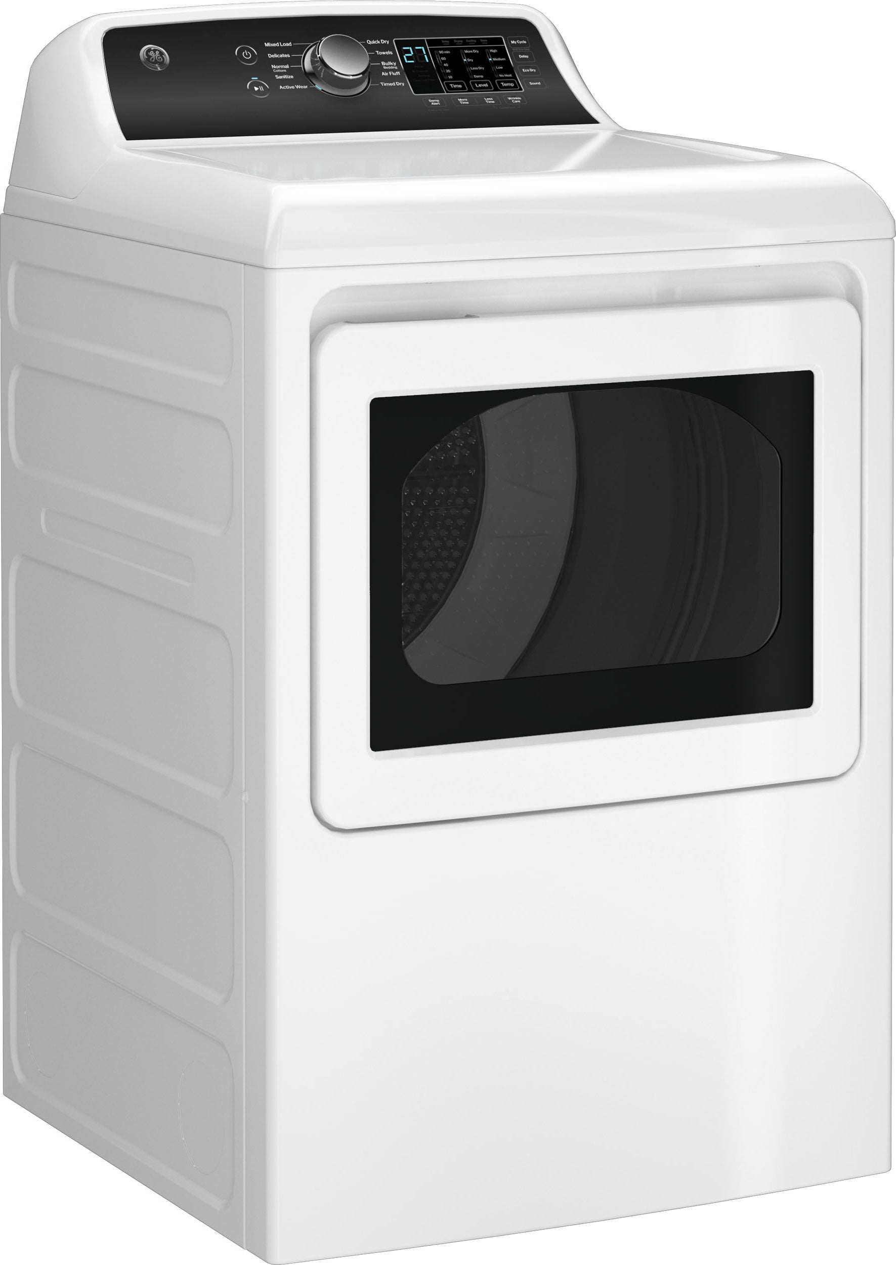 GE GTD58EBSVWS 27 Inch Electric Dryer White | Plesser's Appliances
