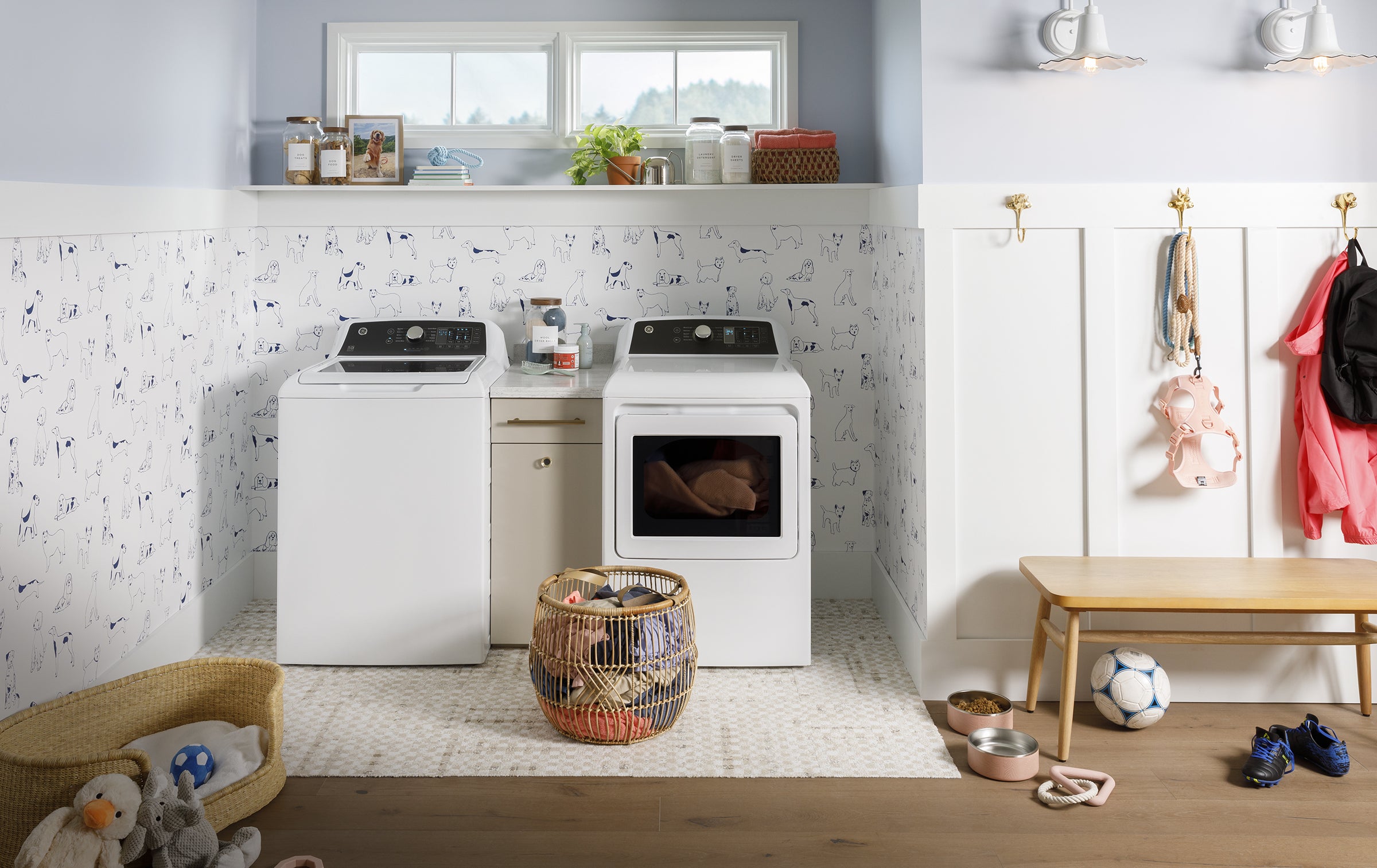GE GTD58EBSVWS 27 Inch Electric Dryer White | Plesser's Appliances