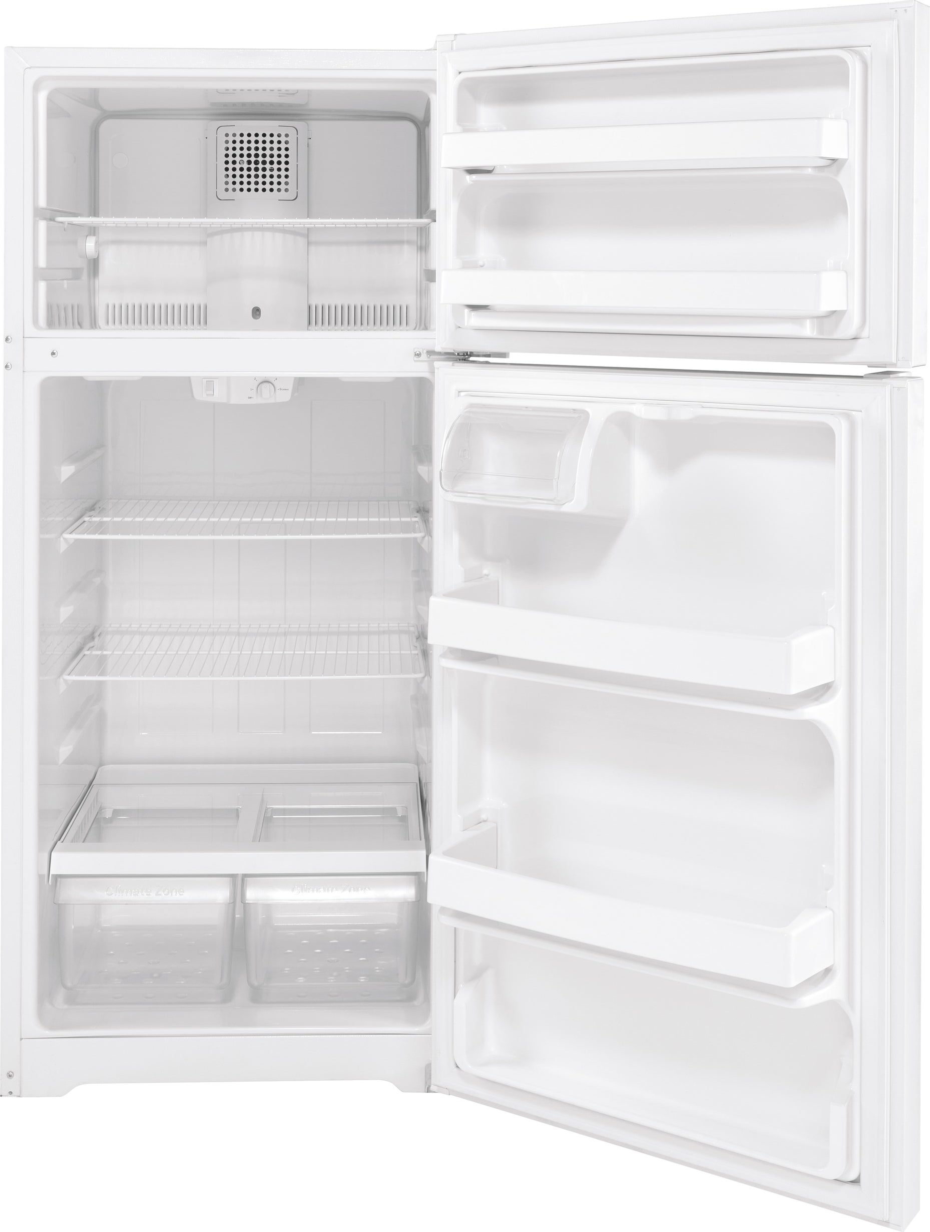 GE GTE17DTNRWW Top Freezer Refrigerator - Thumbnail 3